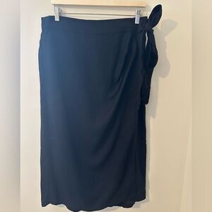 GAP Black Wrap Around Long Skirt